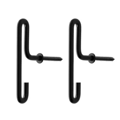 2 Ganchos de pared Moebe small, negro