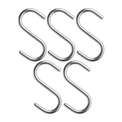 5 ganchos S String, Acero inoxidable