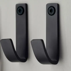 3 Ganchos Thapsus, Acabado negro cepillado