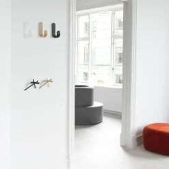 2 percheros Sticks, set de 2, natural