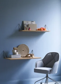 2 Soportes para balda Pythagoras, cromo