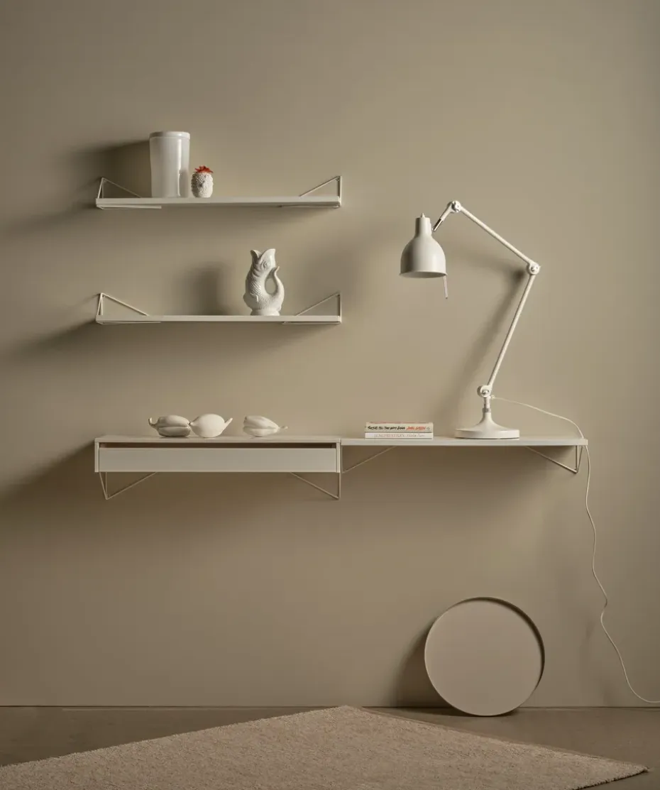 2 Soportes para balda Pythagoras, blanco