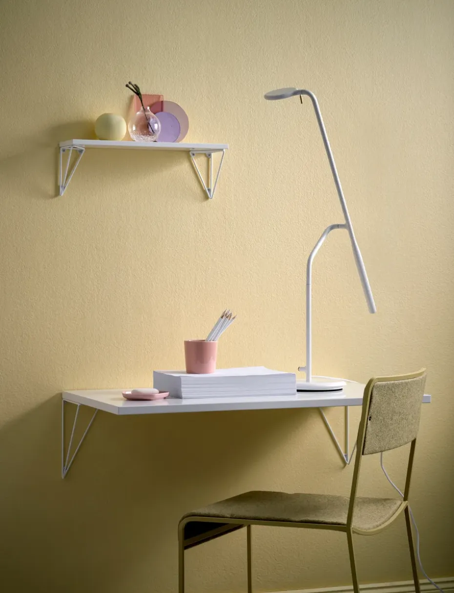 2 Soportes para balda Pythagoras, blanco