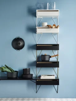 2 Soportes para balda Pythagoras, blanco