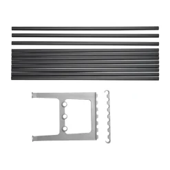 Accesorio banco Nostalgi 100 cm, Negro-aluminio