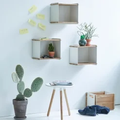 Almacenaje Box Wall, Aqua, teak