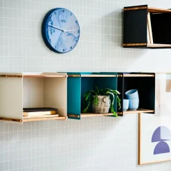 Almacenaje Box Wall, Aqua, teak