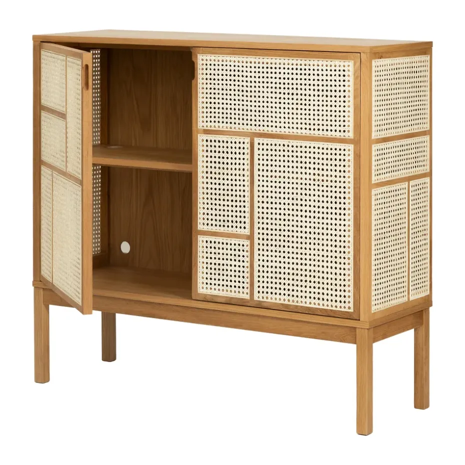 Aparador Air, Roble, 120x110 cm, con patas