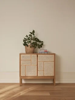 Aparador Air, Roble, 120x110 cm, con patas