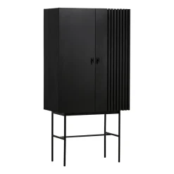 Aparador Array 80 cm, Roble pintado de negro
