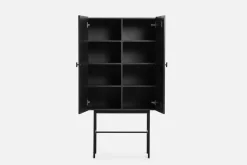 Aparador Array 80 cm, Roble pintado de negro