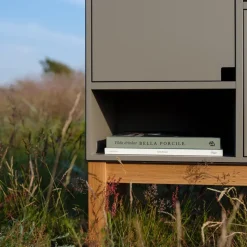 Aparador Citti 6x3, Mole grey-base de roble lacado mate