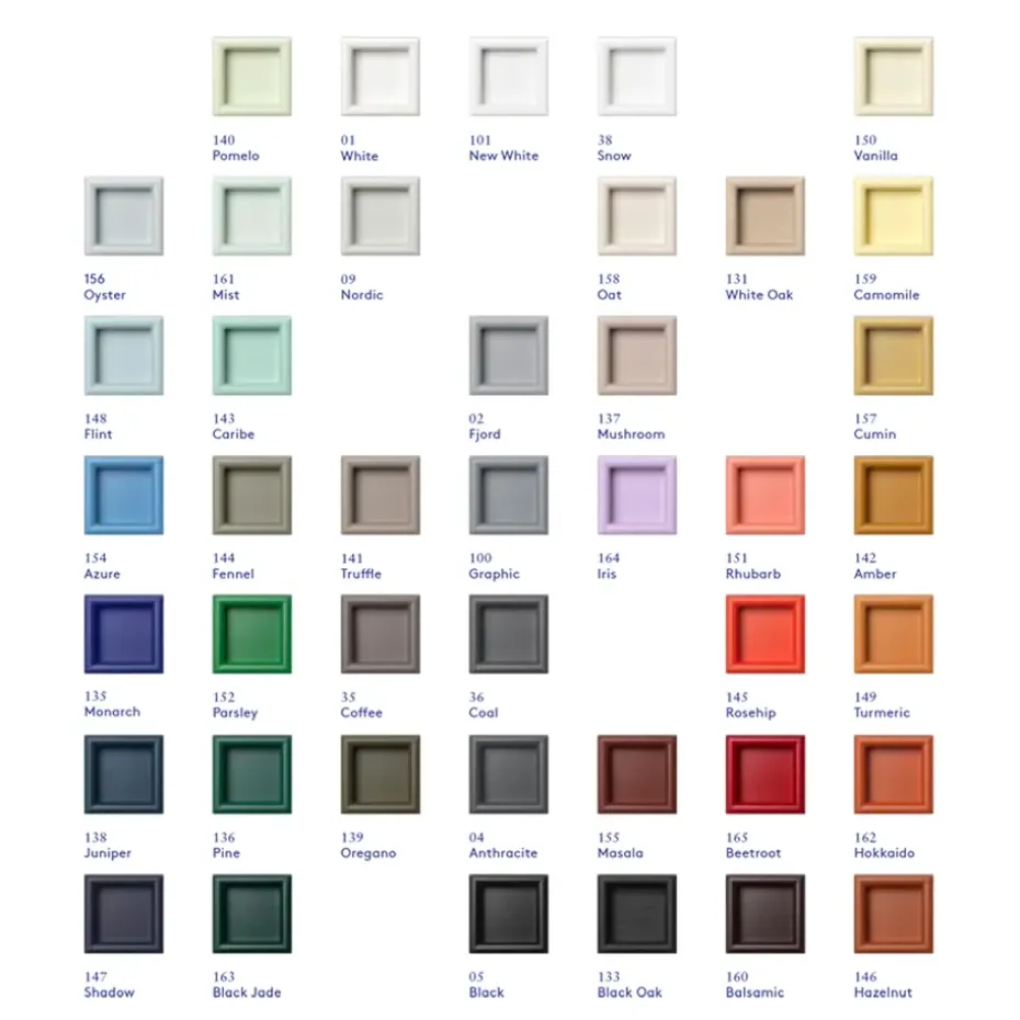 Aparador Pair, Truffle 141, patas de cromo