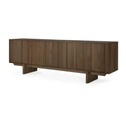 Aparador Pillar, Wild brown teak, 220 cm