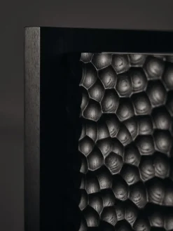 Aparador Scarni, Fresno teñido oscuro, 163x50x74 cm