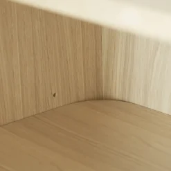 Aparador Vidja, Roble pigmentado blanco