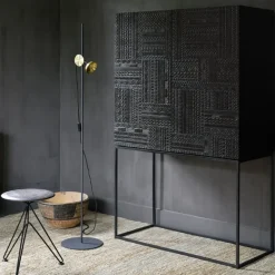 Armario Ancestors Tabwa , Teca 3 puertas-2 cajones 126x180