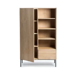 Armario Blackbird, Roble encerado - metal negro