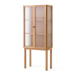Armario con puertas de vidrio Curiosity glasdörr 168 cm, Oak