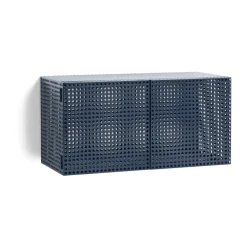 Armario de pared Perforated Cabinet smalll, Steel blue