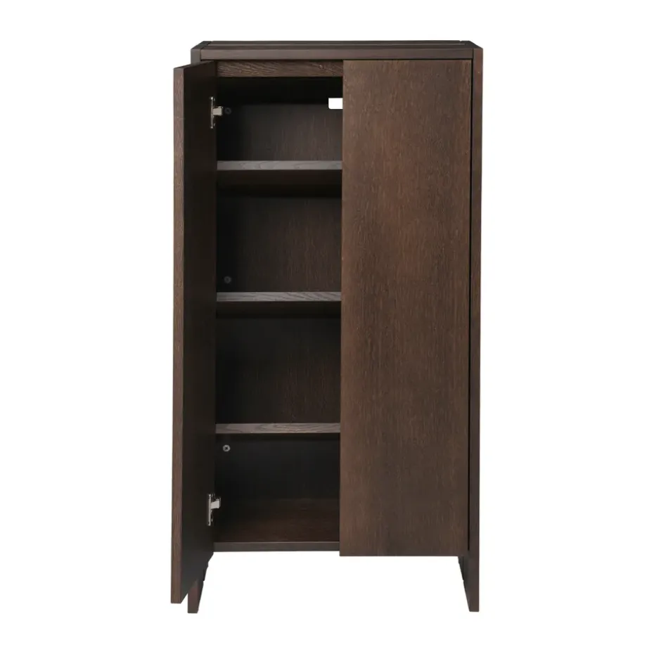 Armario Parcel , Dark stained oak, 55x30x110 cm