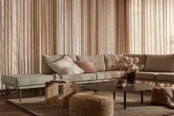 Asiento puf Lily Ø59 cm, Natural, jacinto de agua, redondo