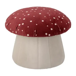 Asiento puff Lue Ø37x30 cm, Rojo