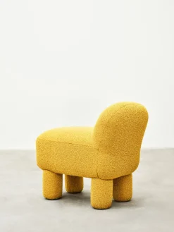 Asiento puff Lulu 36x65 cm, Yellow
