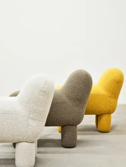 Asiento puff Lulu 36x65 cm, Yellow