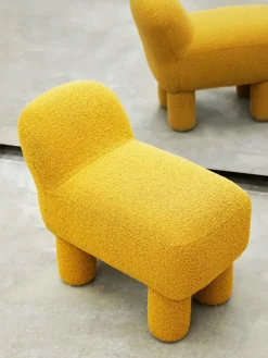 Asiento puff Lulu 36x65 cm, Yellow