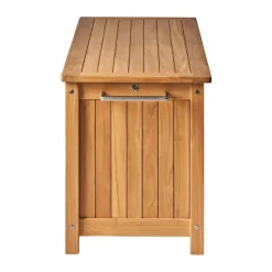 Baúl con ruedas Bjärknäs S 130x50x60 cm, Teak