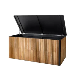 Baúl exterior Combine, Teak, lava grey, grande
