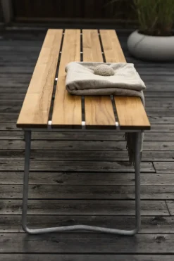 Banco 9, Teca-170 cm-galvanizada en caliente