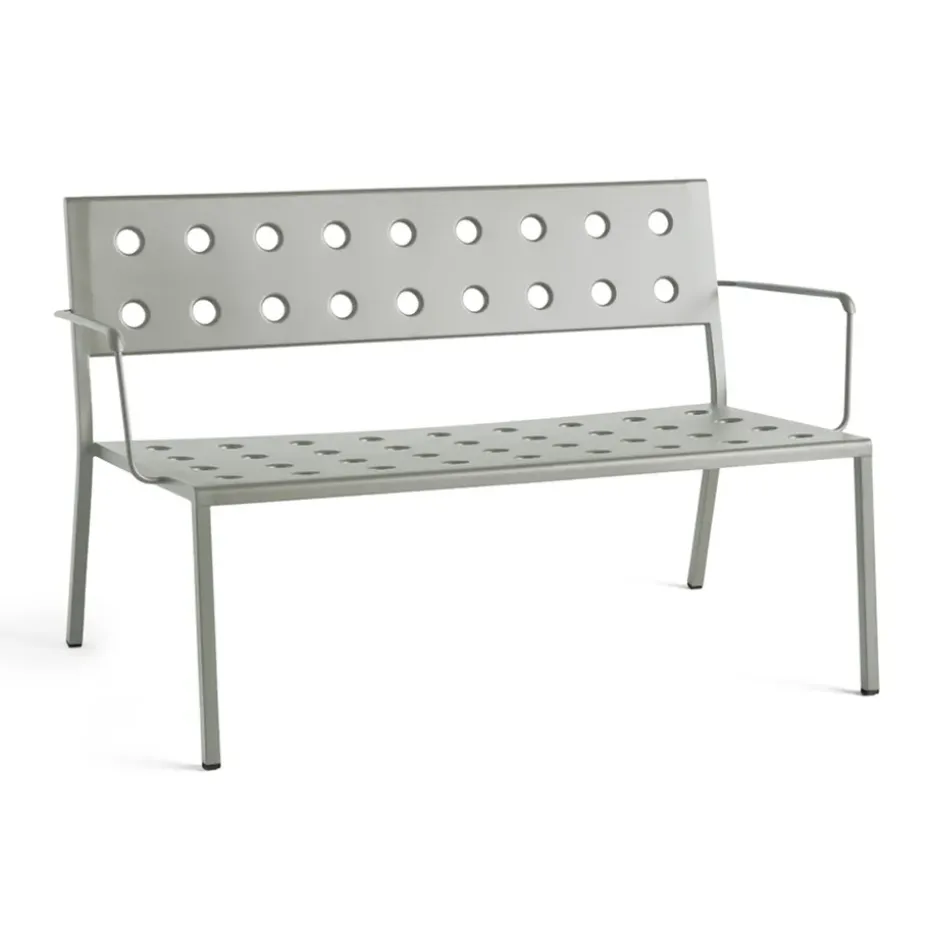 Banco Balcony Lounge con reposabrazos 121,5×69 cm, Verde desierto