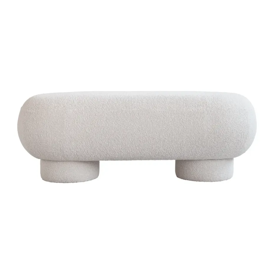 Banco Big Foot petit 120x44 cm, Bouclé