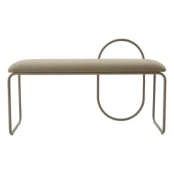 Banco bouclé Angui, Taupe