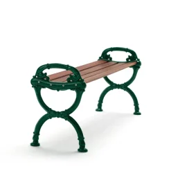 Banco Byarum, Caoba, soporte verde