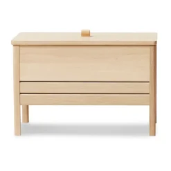 Banco con almacenamiento A Line 68 cm, Roble aceitado blanco
