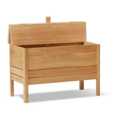 Banco con almacenamiento A Line 68 cm, Roble