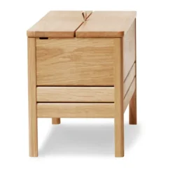 Banco con almacenamiento A Line 68 cm, Roble