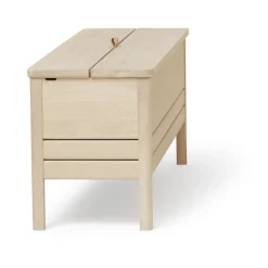 Banco con almacenamiento A Line 111 cm, Roble blanco