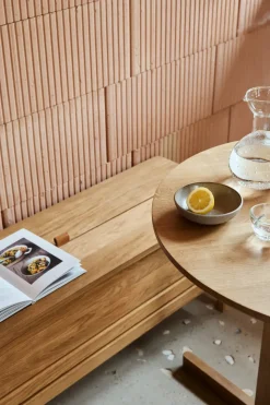 Banco con almacenamiento A Line 111 cm, Roble