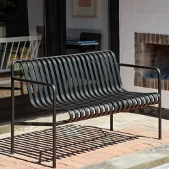 Banco con reposabrazos Palissade Dining, Anthracite