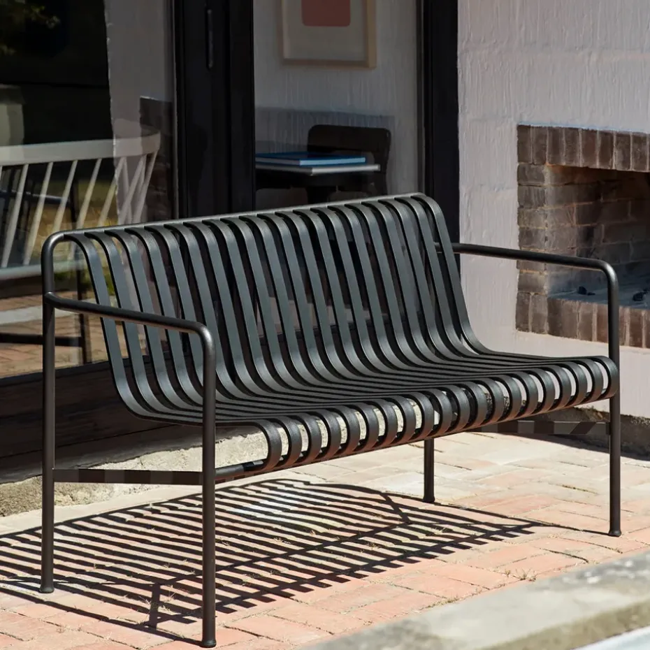 Banco con reposabrazos Palissade Dining, Anthracite