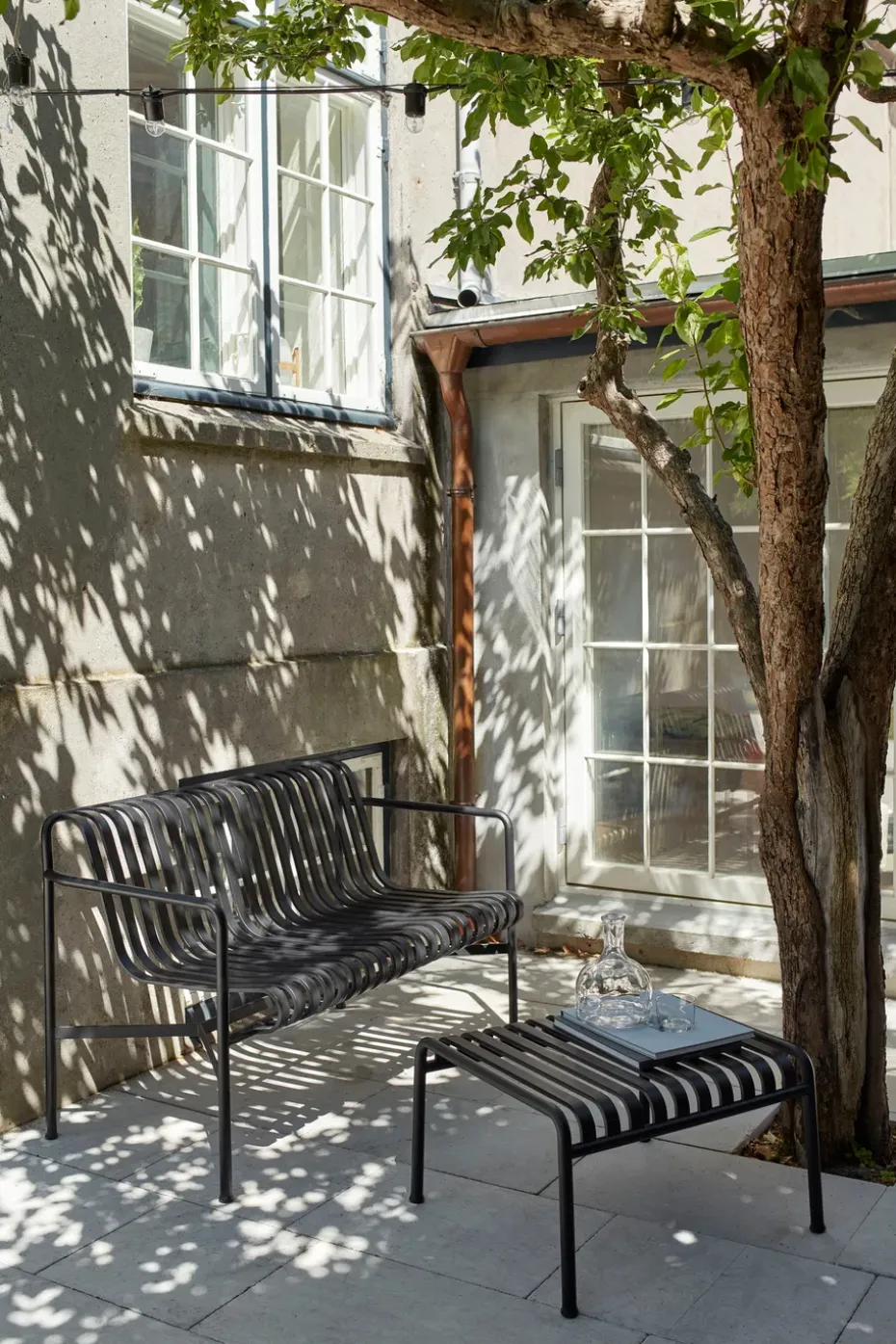 Banco con reposabrazos Palissade Dining, Anthracite