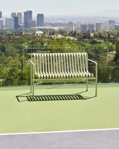 Banco con reposabrazos Palissade Dining, Sky grey