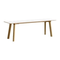 Banco CPH215 Deux 2.0, 140 cm, Pearl white-roble lacado