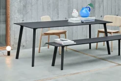 Banco CPH215 Deux 2.0, 200 cm, Stone grey-haya sin tratar