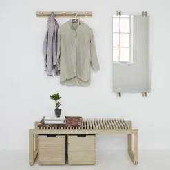 Banco Cutter 121 cm, Roble