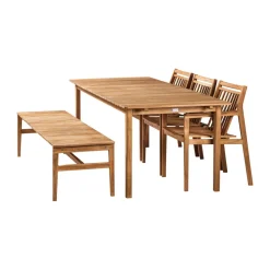 Banco de 3 plazas M10 Sammen, Teak-nature oiled